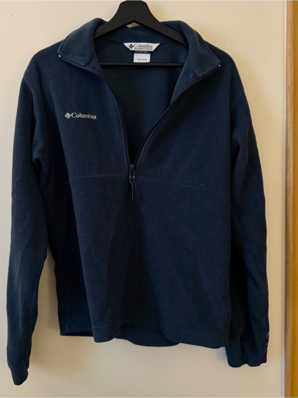 Columbia Men’s Dark Blue Half-Zip Fleece Pullover